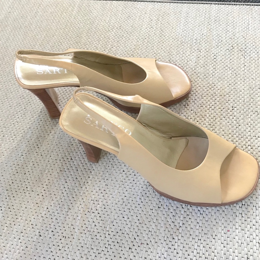 “Franco Sarto,” sling back, high heel, sandal, 7